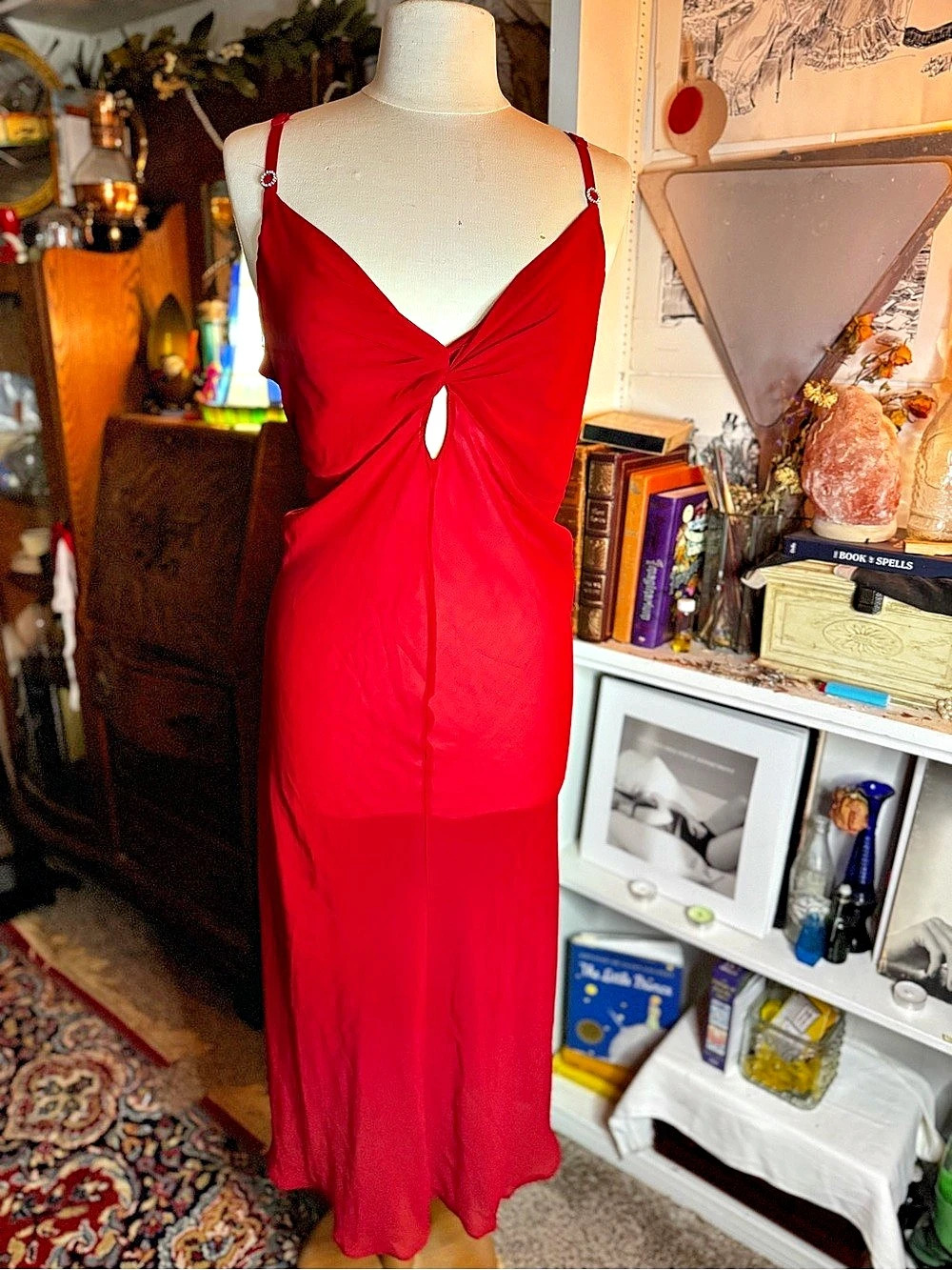 Red Maxi Dress Like New